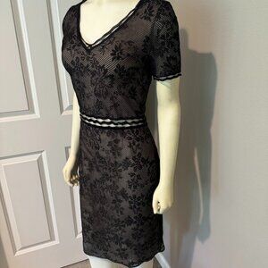 Zac Posen Black Lace Dress  Size M